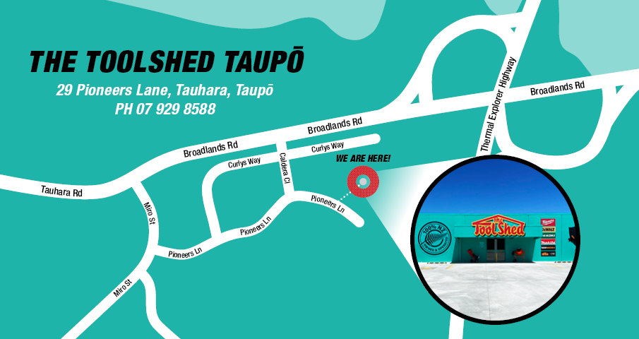 ToolShed Taupo Birthday Blowout Location